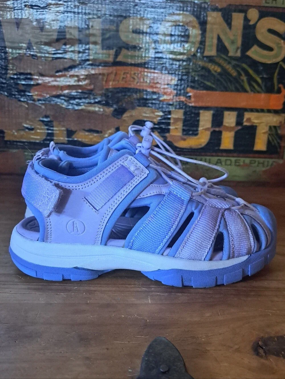 Lands' End Kids All Weather Closed Toe Sandals  Kids Size 13 Water Trail Shoes